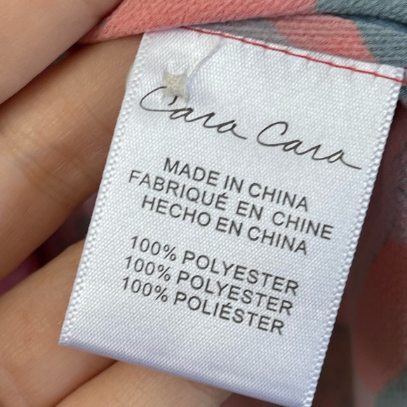 Cara Cara Hobbs Dress Japanese Floral Red Size M/L - Picture 5 of 5